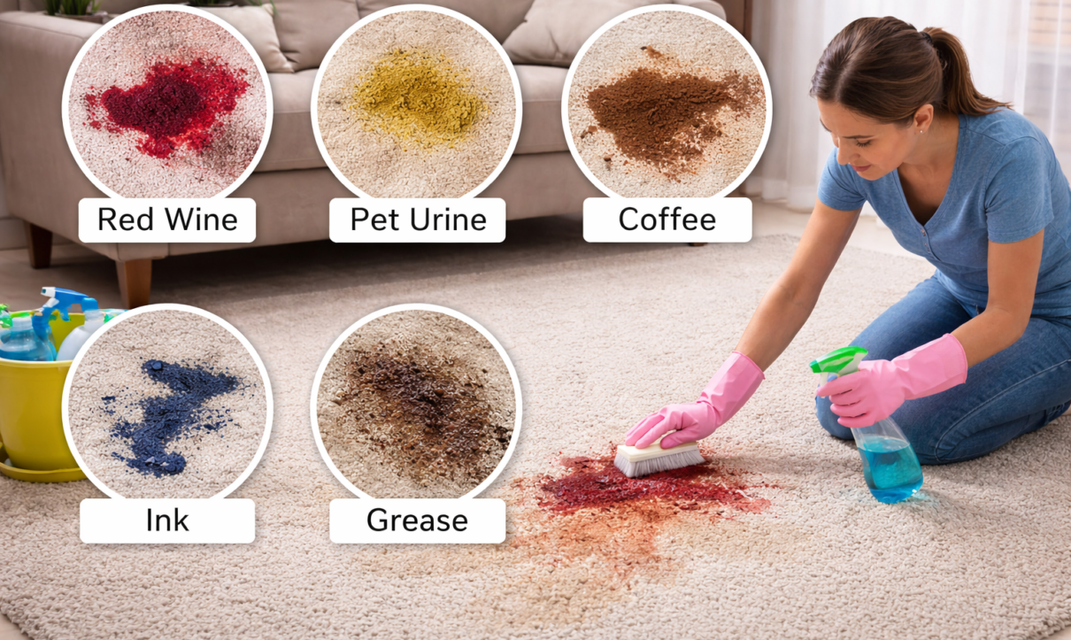 Top Carpet Stains That Fail Rental Inspections (And How to Remove Them)